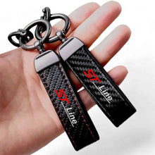 Ford ST Line Carbon Fibre Keychain with Horseshoe Buckle Keyrings Fashion Accessories Quirky Turkey Gifts