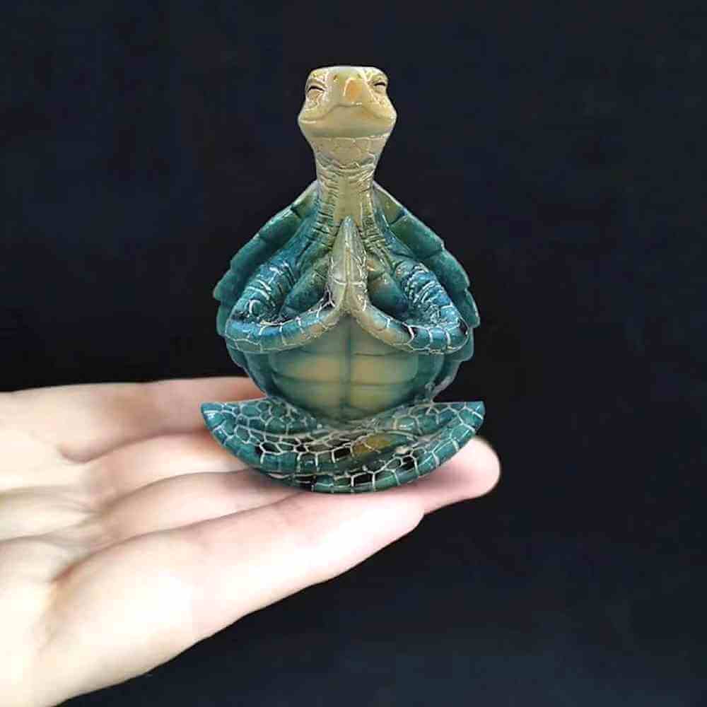 Sea Turtle Figurine Peacefulness Yoga Meditating Home & Garden Fashion Accessories Quirky Turkey Gifts
