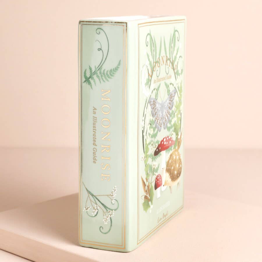 Moonrise Woodland Ceramic Book Vase – Magical Forest Design Vases & Flower Jugs Lisa Angel Quirky Turkey Gifts