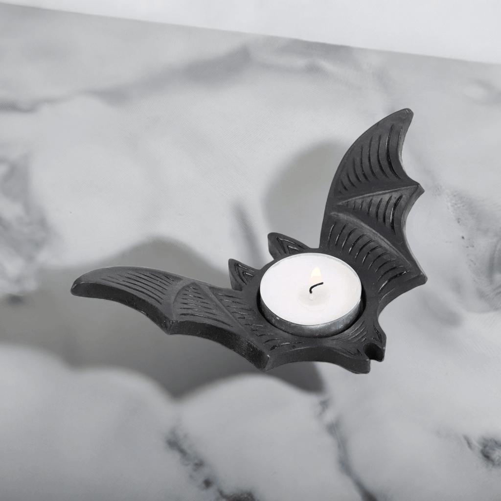 Bat Tealight Candle Holder for Eerie Home Decor Tea Light Holder Spirit of equinox Quirky Turkey Gifts