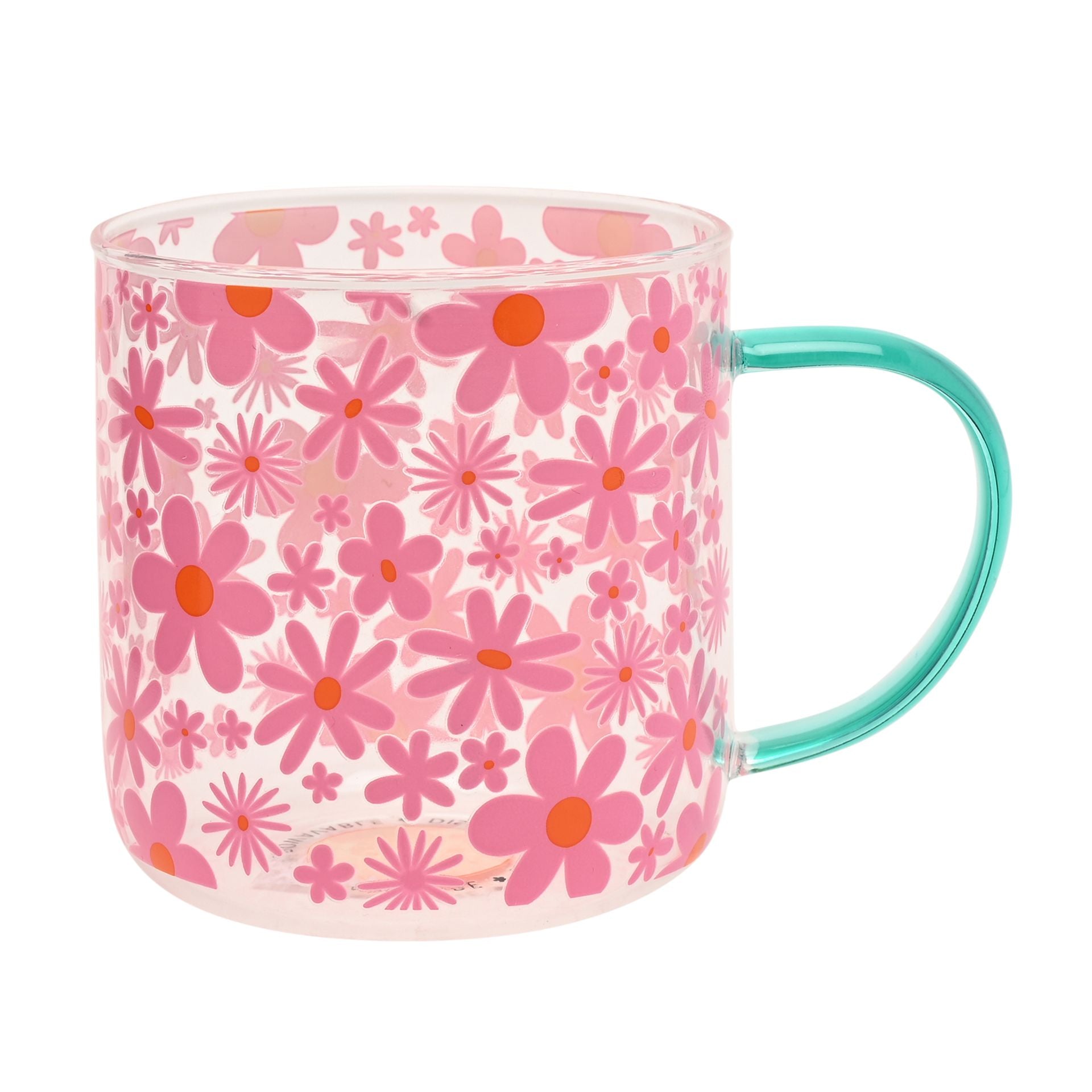 Studio Blom Floral Glass Mug Mugs & Cups Studio Blom Quirky Turkey Gifts