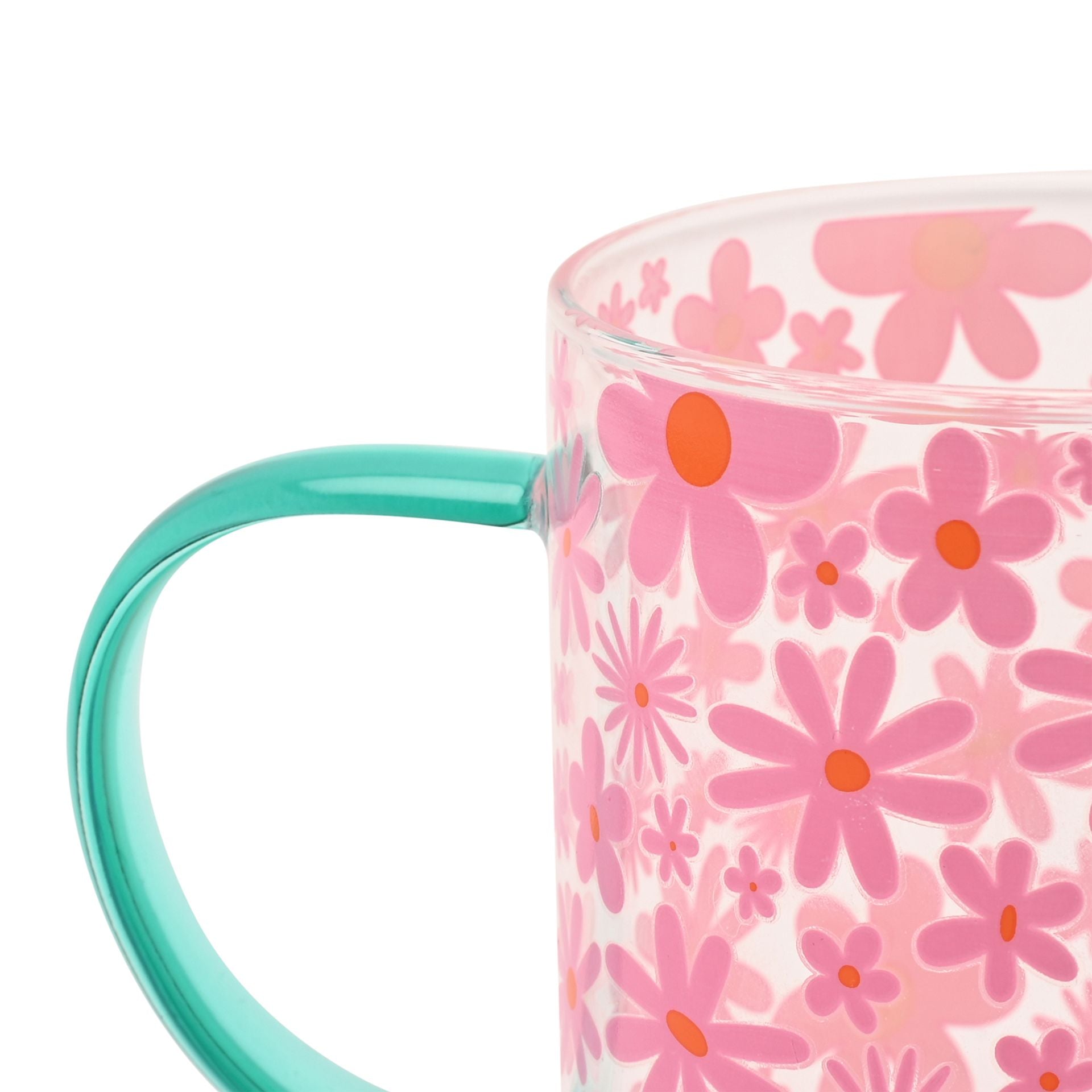 Studio Blom Floral Glass Mug Mugs & Cups Studio Blom Quirky Turkey Gifts