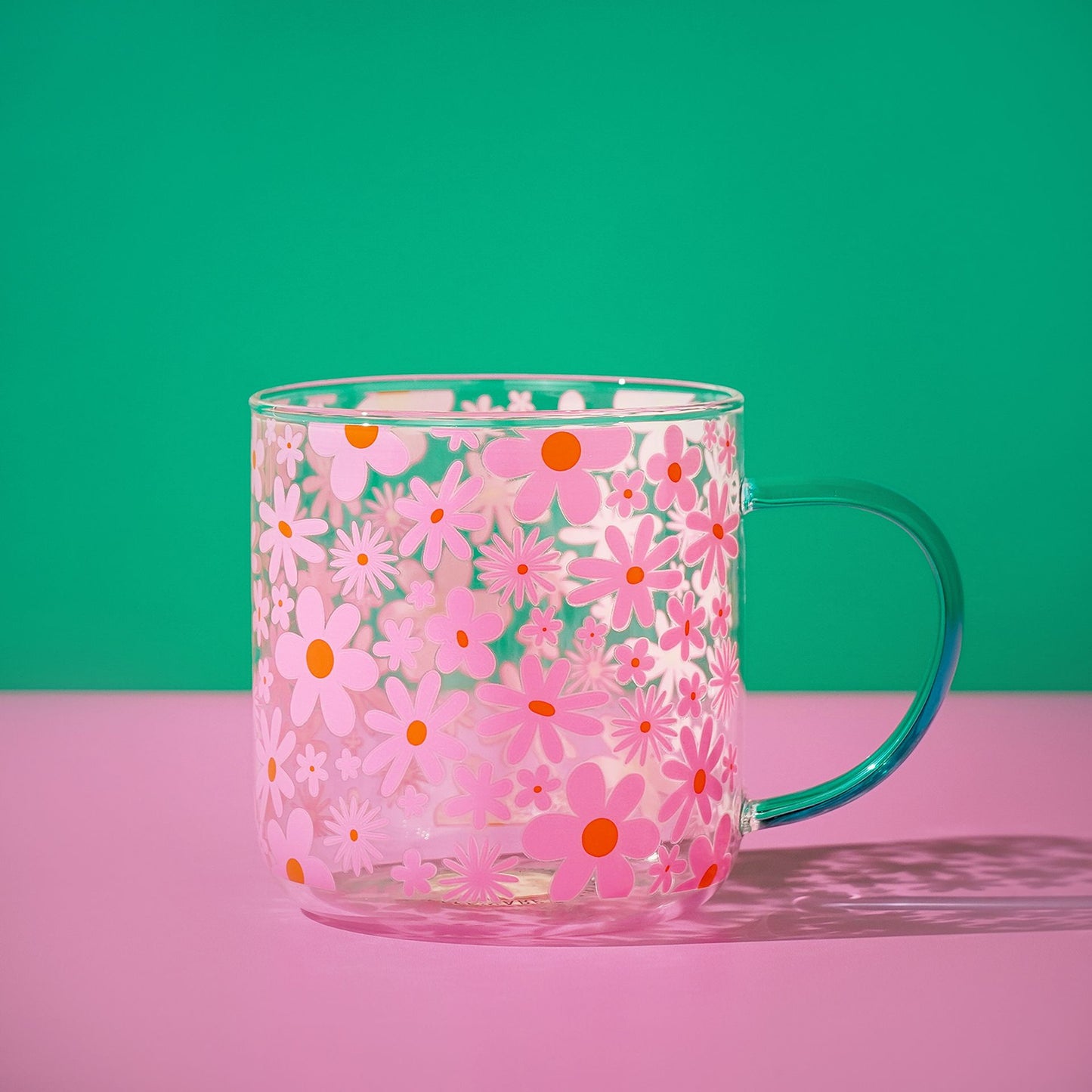 Studio Blom Floral Glass Mug Mugs & Cups Studio Blom Quirky Turkey Gifts