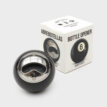 Black Eight Ball Bottle Opener, Stainless Steel Opener, Made From a Real 8 Ball 🎱 Gadgets SuckUK Quirky Turkey Gifts