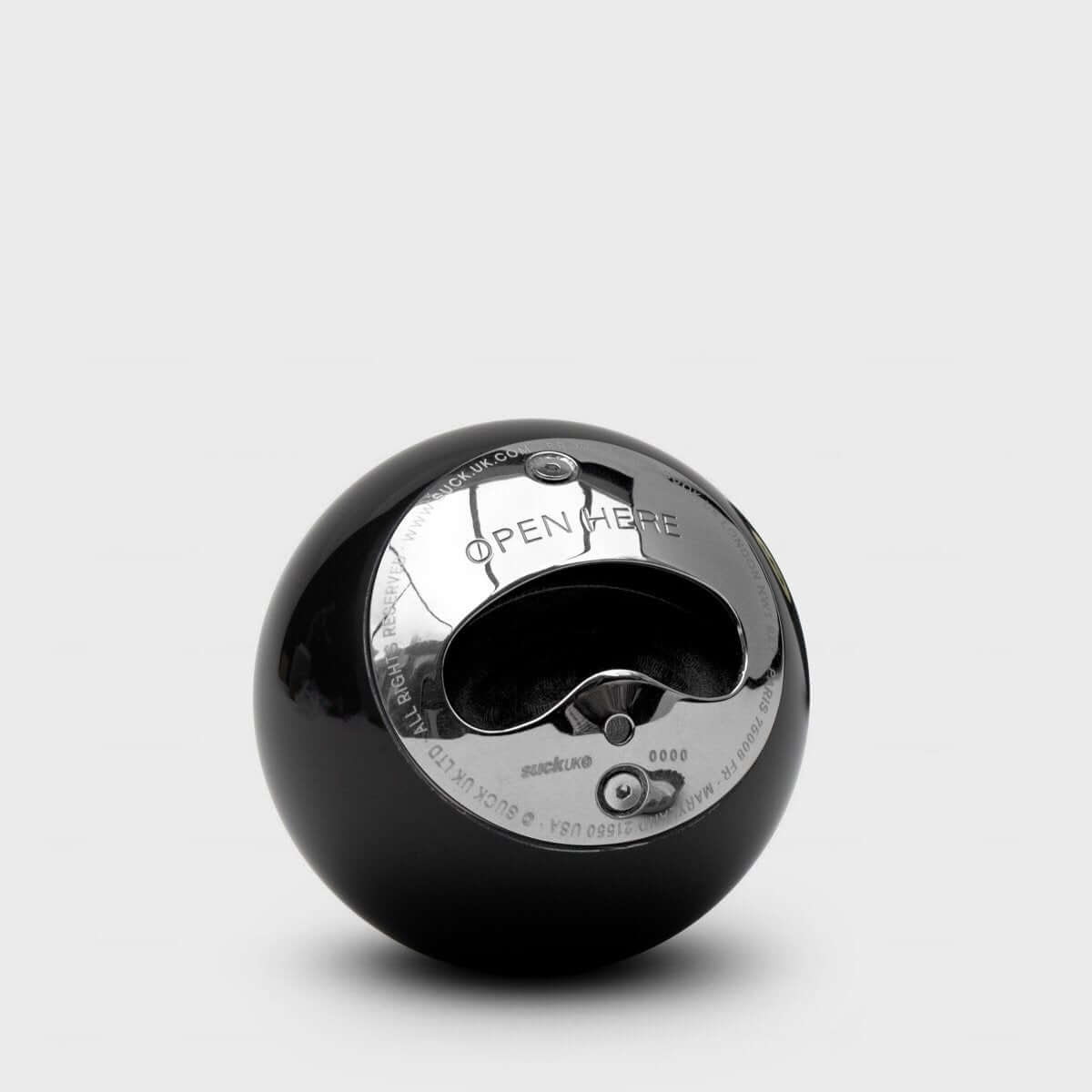 Black Eight Ball Bottle Opener, Stainless Steel Opener, Made From a Real 8 Ball 🎱 Gadgets SuckUK Quirky Turkey Gifts