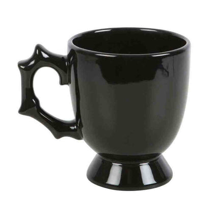 Black Spider Teacup Gothic Style Halloween with Spider Accent Mugs & Cups Spirit of equinox Quirky Turkey Gifts