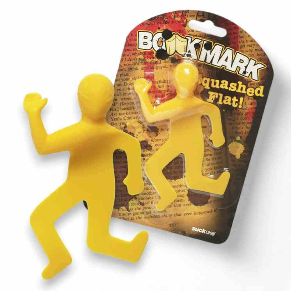 Book Mark, Yellow Silicone Rubber Squashed Bookmark Gadgets SuckUK Quirky Turkey Gifts