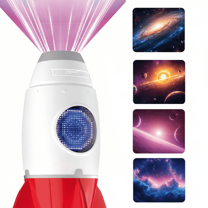 Steepletone Rocket 3-in-1 Bedside Light, Digital Clock & Ceiling Projector Quirky Turkey Gifts