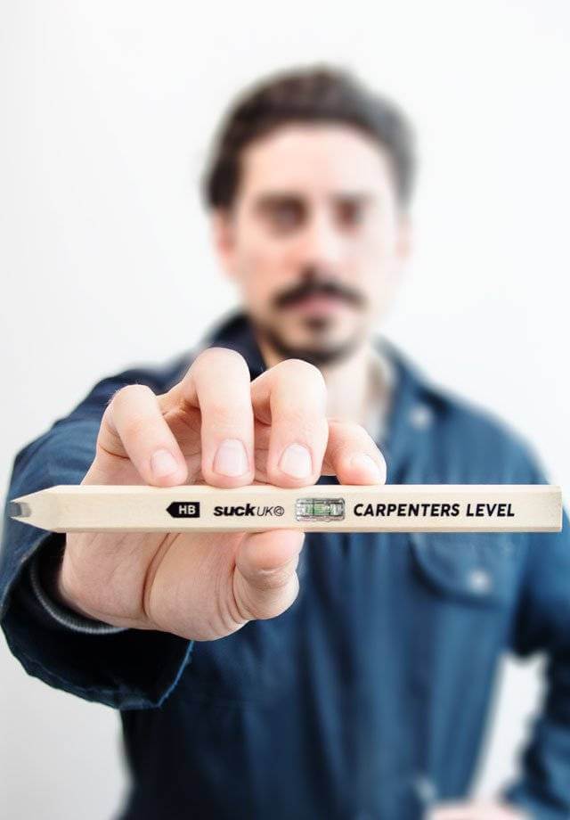 Carpenter's Level Pencil with a Built-in Spirit Level. Gadgets SuckUK Quirky Turkey Gifts