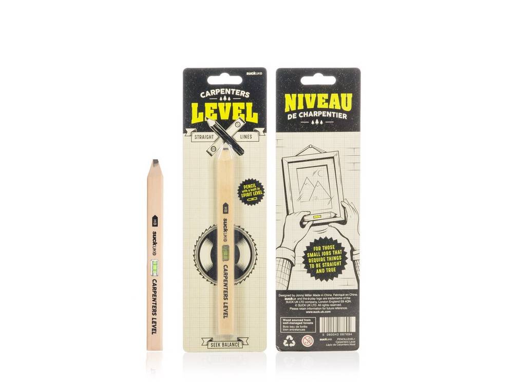 Carpenter's Level Pencil with a Built-in Spirit Level. Gadgets SuckUK Quirky Turkey Gifts