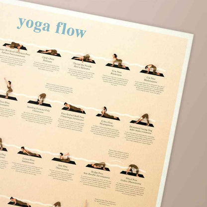 Calm Club Yoga Poses Poster with Video Tutorials Yoga Posters Calm Club Quirky Turkey Gifts