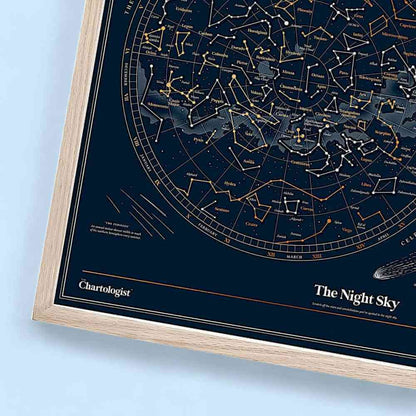 Chartologist Night Sky Scratch-Off Poster – Moon Phases Guide Wall Art & Posters SuckUK Quirky Turkey Gifts