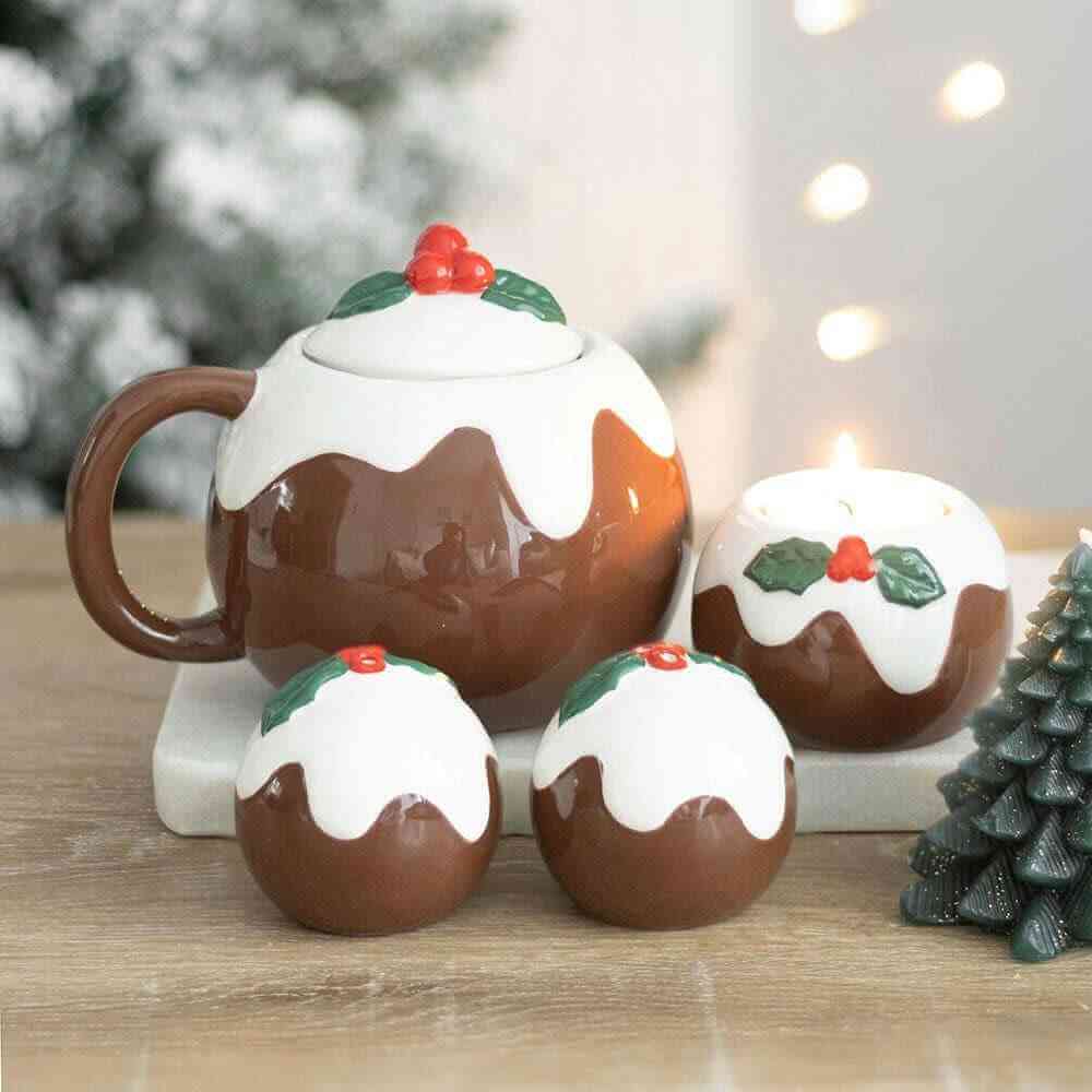 Christmas Pudding Tealight Candle Holder Home & Garden Jones Home & Gifts Quirky Turkey Gifts