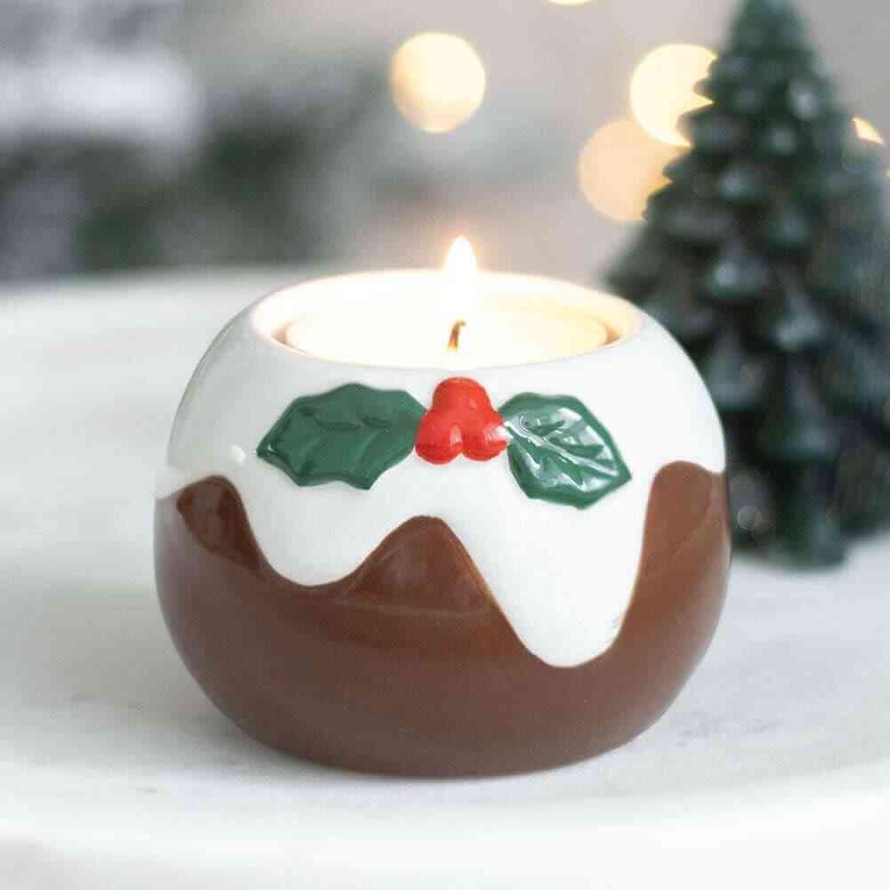 Christmas Pudding Tealight Candle Holder Home & Garden Jones Home & Gifts Quirky Turkey Gifts