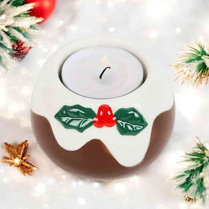 Christmas Pudding Tealight Candle Holder Home & Garden Jones Home & Gifts Quirky Turkey Gifts