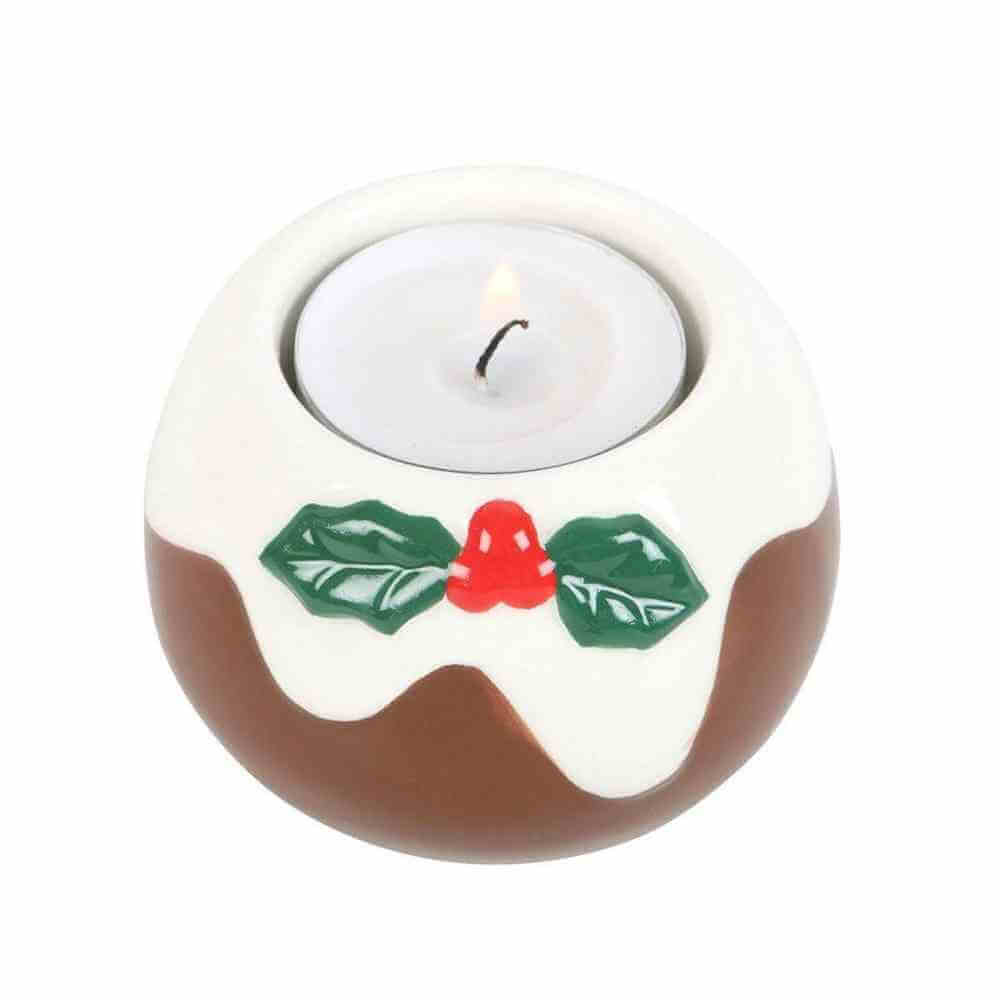 Christmas Pudding Tealight Candle Holder Home & Garden Jones Home & Gifts Quirky Turkey Gifts