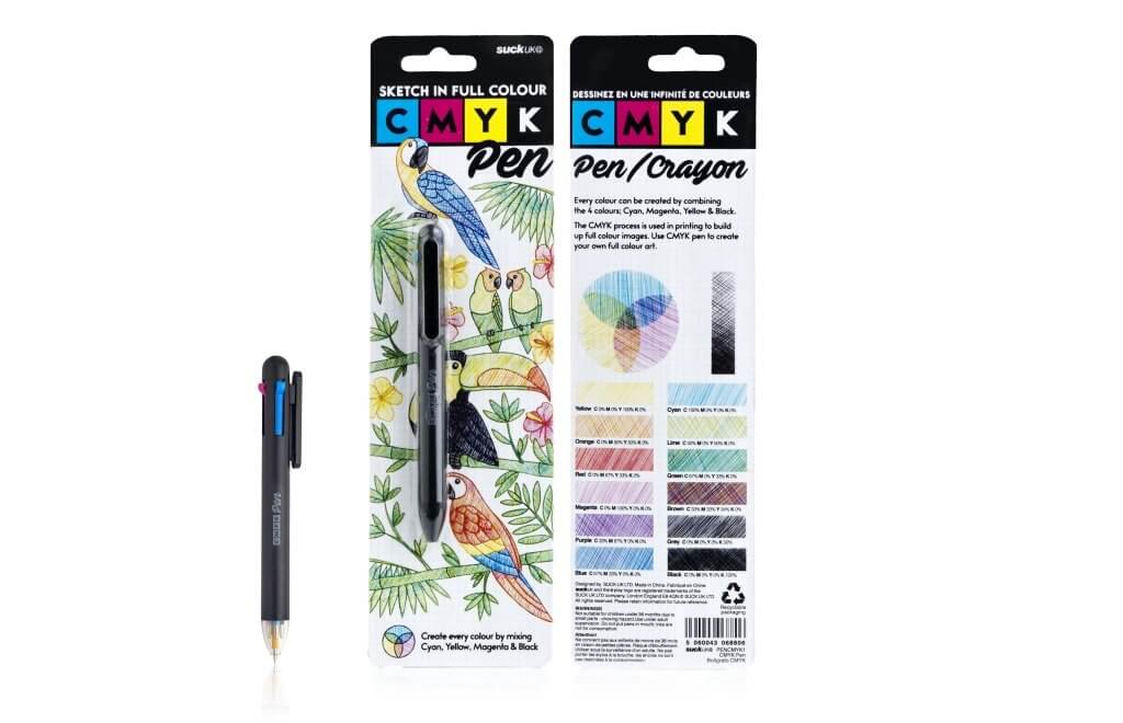 CMYK Make Full-Colour Art with This Ballpoint Pen Gadgets SuckUK Quirky Turkey Gifts
