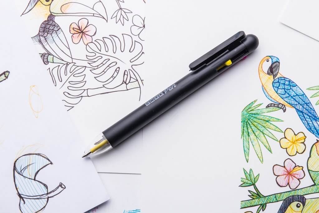 CMYK Make Full-Colour Art with This Ballpoint Pen Gadgets SuckUK Quirky Turkey Gifts