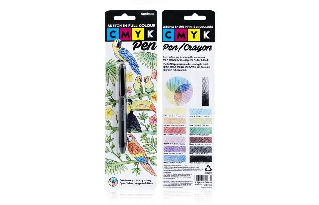 CMYK Make Full-Colour Art with This Ballpoint Pen Gadgets SuckUK Quirky Turkey Gifts