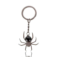 Spider Crystal Keyrings Black Obsidian Opal Amethyst Charm Keyrings Spirit of equinox Quirky Turkey Gifts