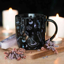 Crystal Witch Print Mug, Hats, and Potions Design 360ml Mugs & Cups Spirit of equinox Quirky Turkey Gifts