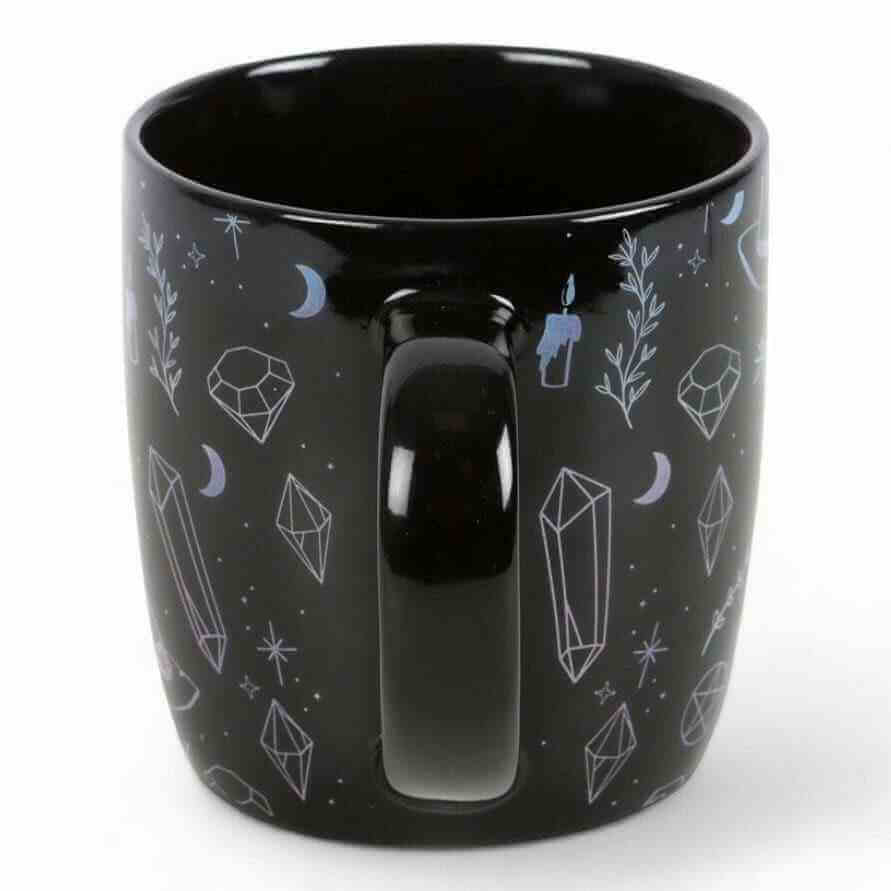 Crystal Witch Print Mug, Hats, and Potions Design 360ml Mugs & Cups Spirit of equinox Quirky Turkey Gifts