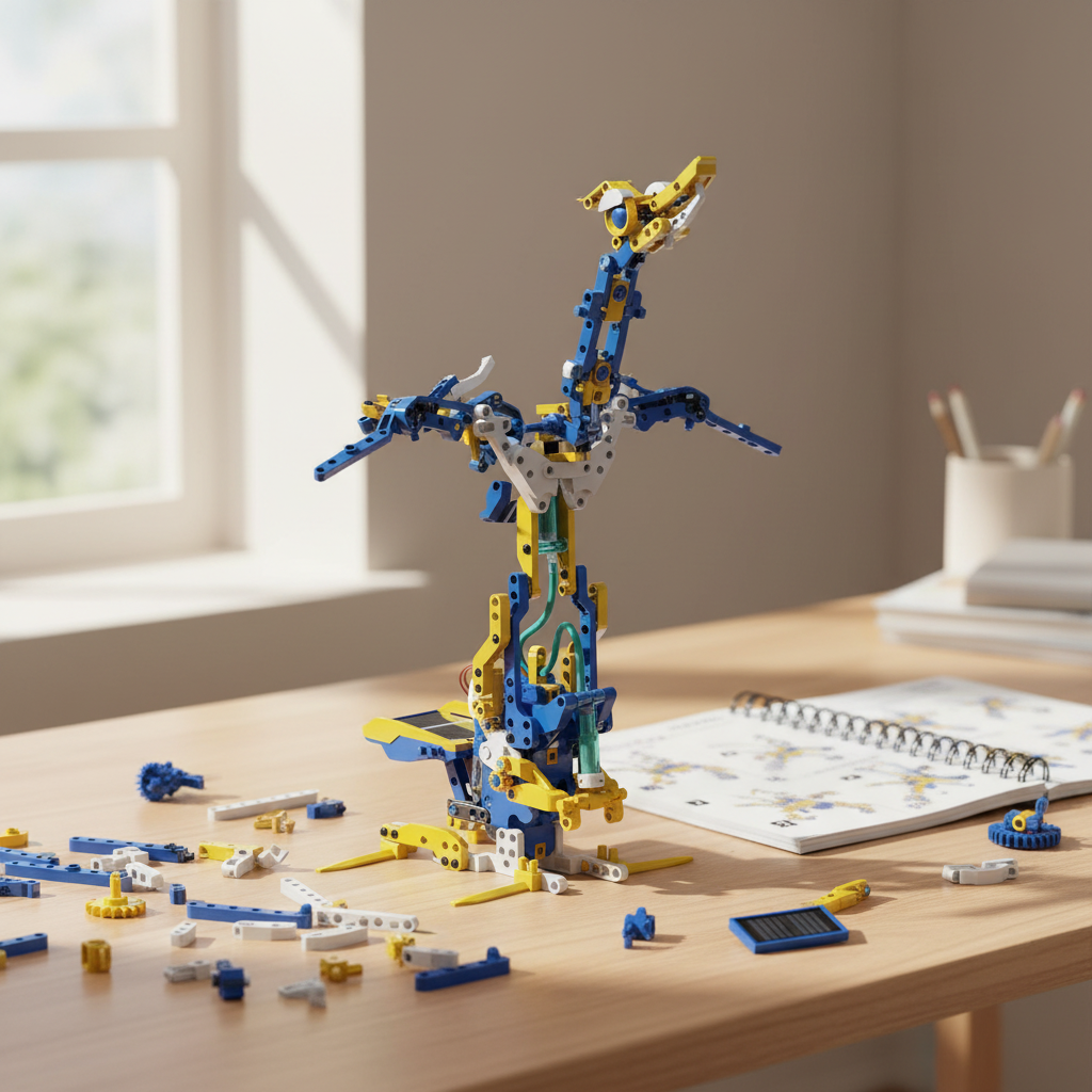 12-in-1 Solar & Hydraulic STEM Construction Kit – 230 Pieces