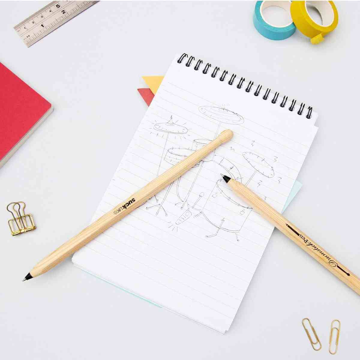 Drumstick Pens Set Of 2 Pens That Are Also Fun Drumsticks Gadgets SuckUK Quirky Turkey Gifts