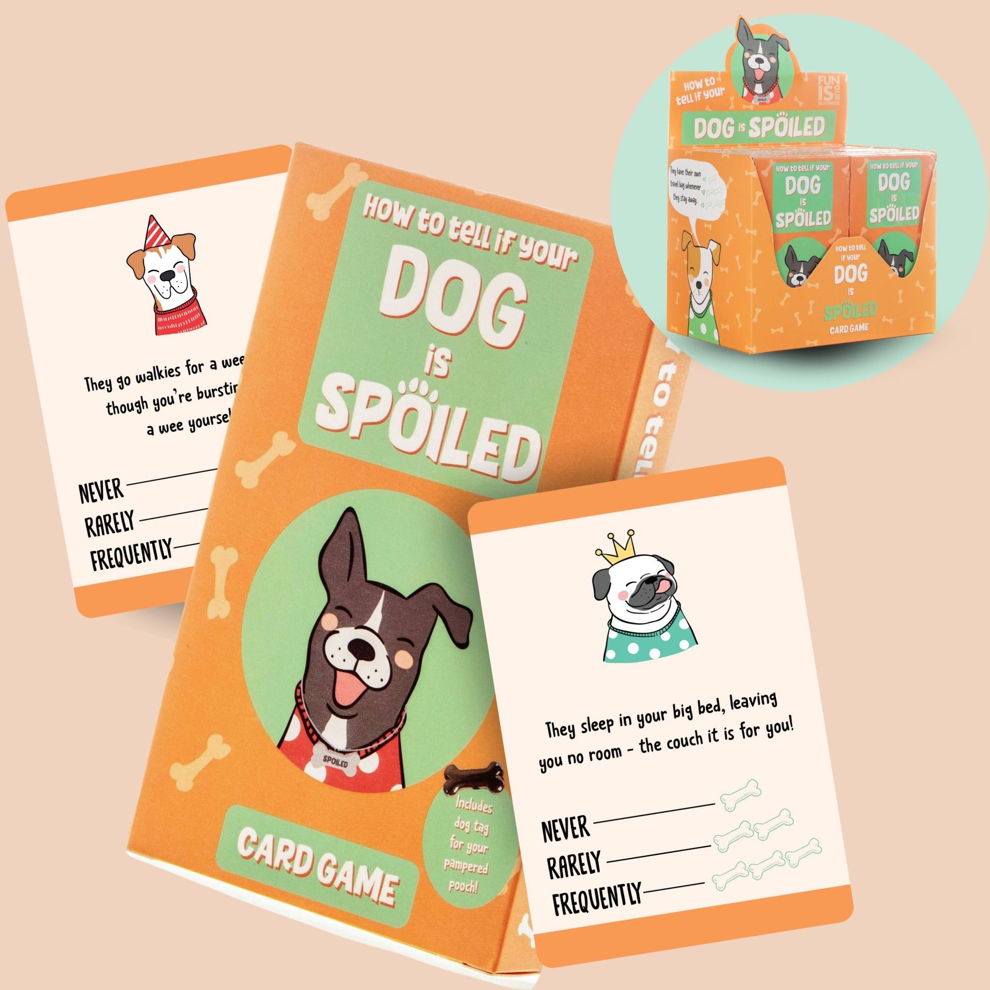 How to Tell If Your Dog Is Spoiled Card Game – Boxer Gifts Card Games Boxer Gifts Quirky Turkey Gifts