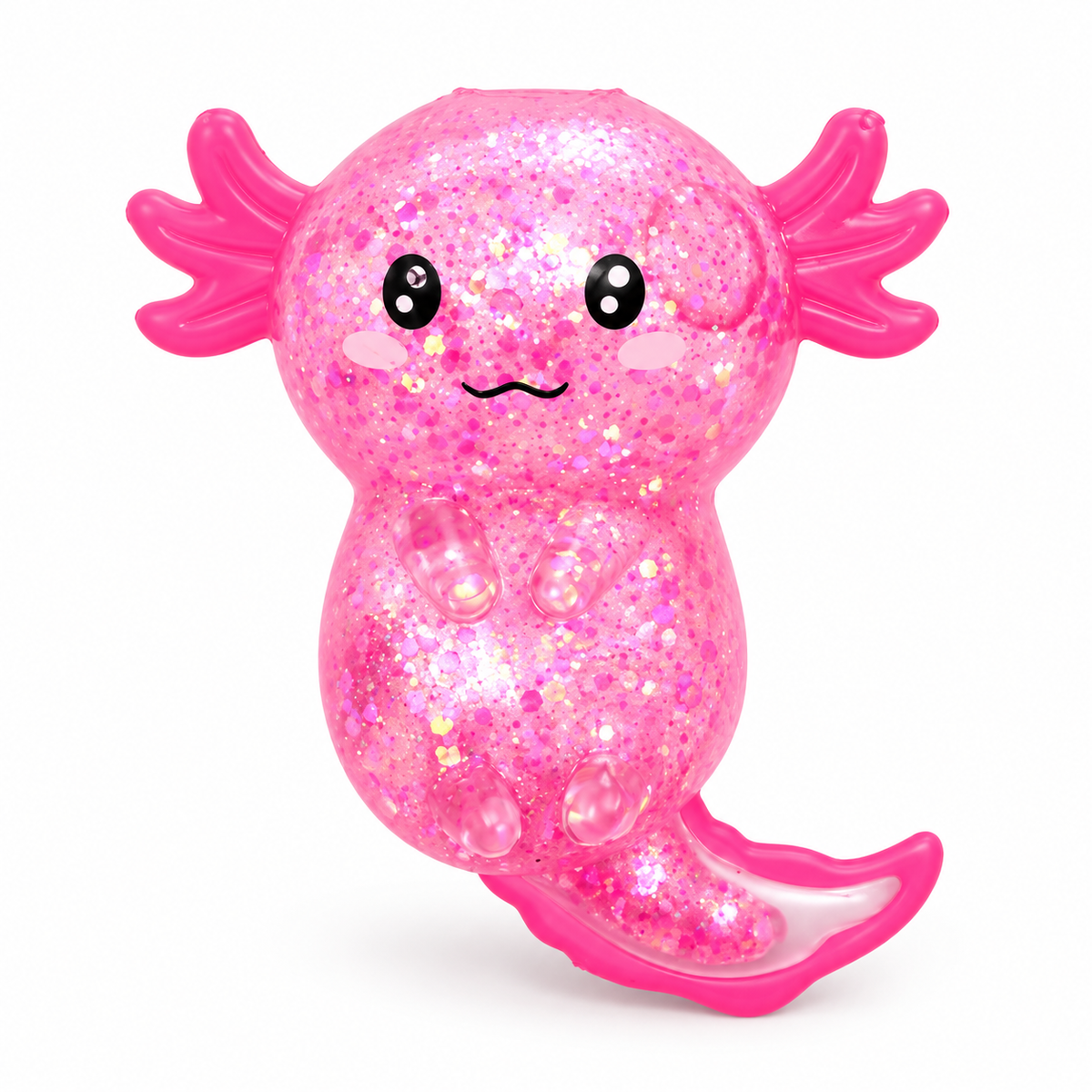 Puckator Glitter Axolotl Maltose Squeezy Stress Toy