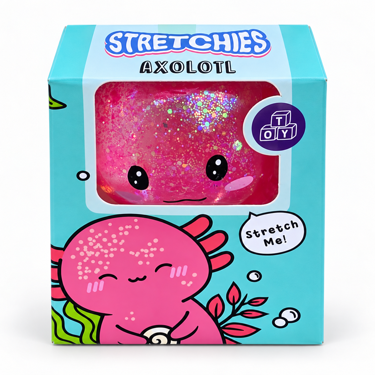 Puckator Glitter Axolotl Maltose Squeezy Stress Toy