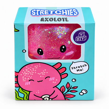 Puckator Glitter Axolotl Maltose Squeezy Stress Toy