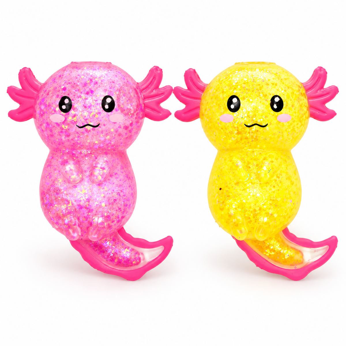 Puckator Glitter Axolotl Maltose Squeezy Stress Toy