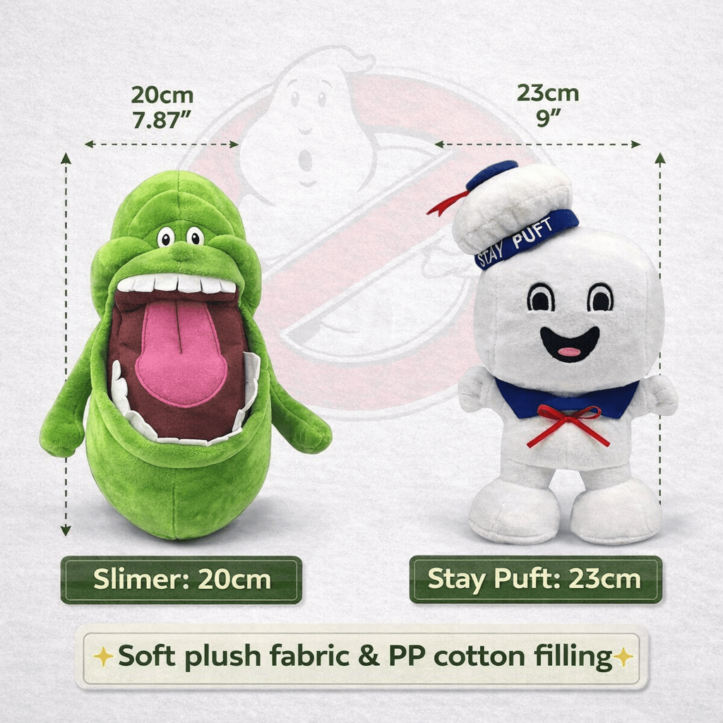 Ghostbusters Slimer & Stay Puft Plush Toys Toys and Games The Fashion Gift Shop Quirky Turkey Gifts