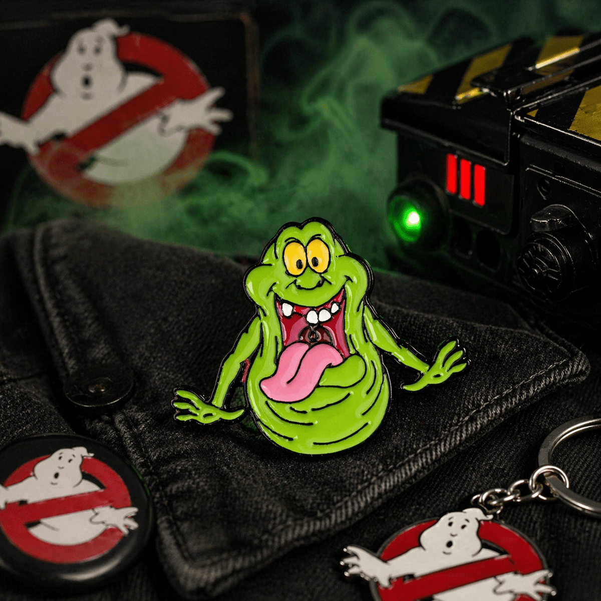 Ghostbusters Slimer Enamel Pin Brooch | Green Ghost Badge Brooches & Pin Badges Fashion Accessories Quirky Turkey Gifts