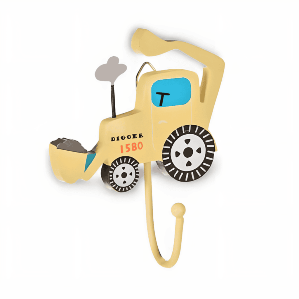 Fire Engine, Green Tractor & Digger, Kids Wall Hooks and Drawer Knobs Kids Wall Hook Sass and Belle Quirky Turkey Gifts