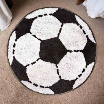 Football Shaped Bedroom Rug ⚽ Bedroom Rugs Sass and Belle Quirky Turkey Gifts
