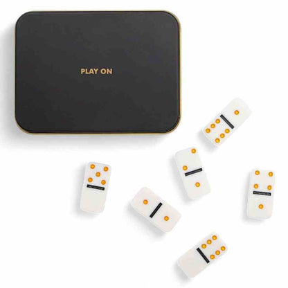 Play On, Iron and Glory Mini Travel Domino Set for Fun Games Toys and Games Iron and Glory Quirky Turkey Gifts