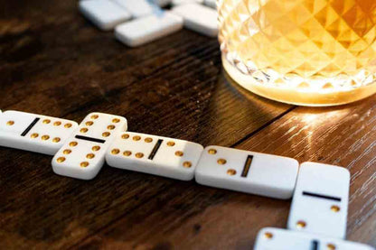 Play On, Iron and Glory Mini Travel Domino Set for Fun Games Toys and Games Iron and Glory Quirky Turkey Gifts