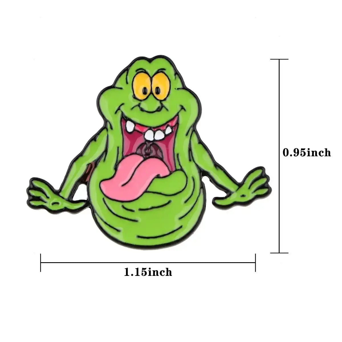 Ghostbusters Slimer Enamel Pin Brooch | Green Ghost Badge Brooches & Pin Badges Fashion Accessories Quirky Turkey Gifts