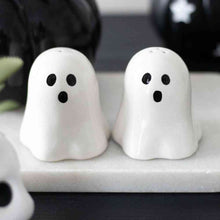 Halloween Ghost Spooky Salt and Pepper Shakers Condient Set of 2 Tableware & Coasters Spirit of equinox Quirky Turkey Gifts