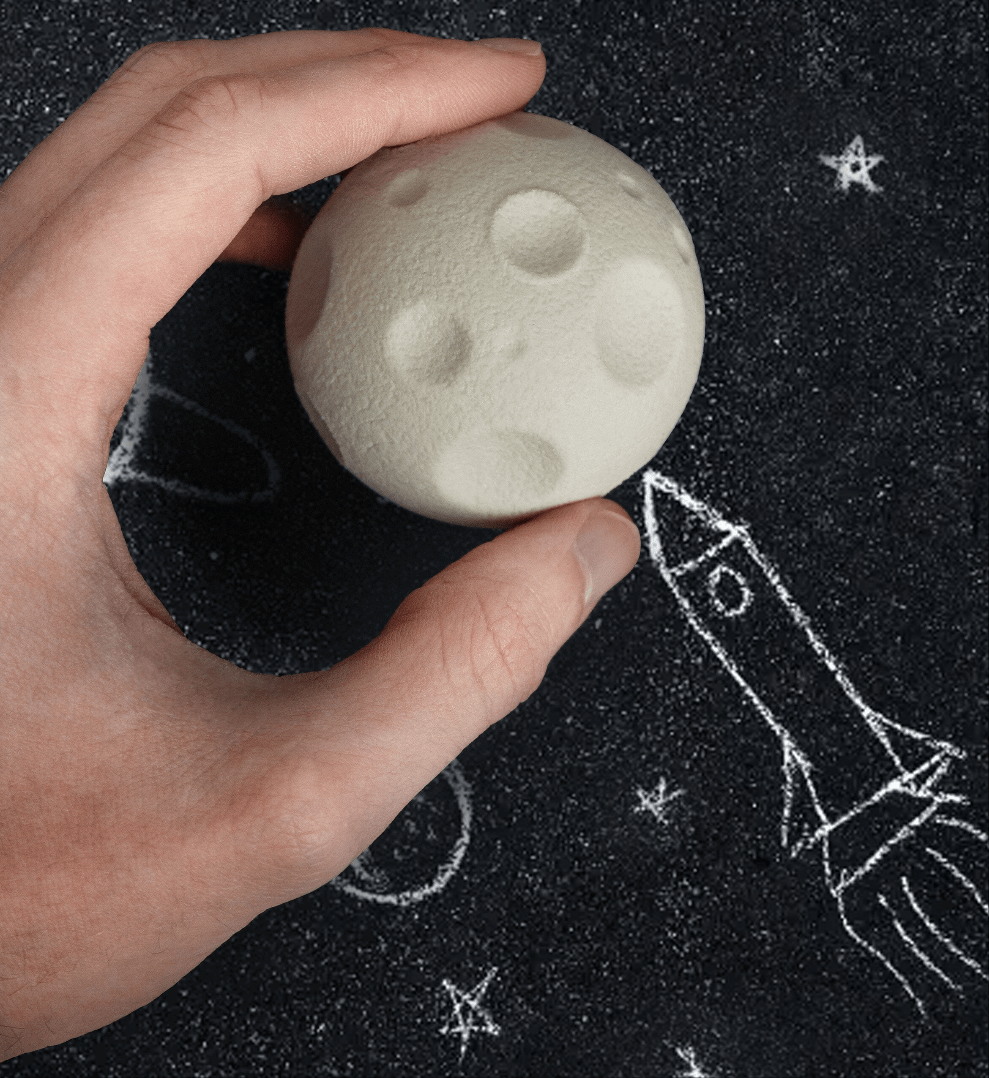 Giant celestial Lunar Moon Rubber Eraser Stationery Gadgets SuckUK Quirky Turkey Gifts