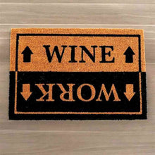 Humorous Wine or Work Doormat for Home Entryway Rugs & Doormats Spirit of equinox Quirky Turkey Gifts