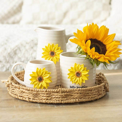 Hello Sunshine Beautiful Plant Pot with 3D Sunflower Pots & Planters Jones Home & Gifts Quirky Turkey Gifts