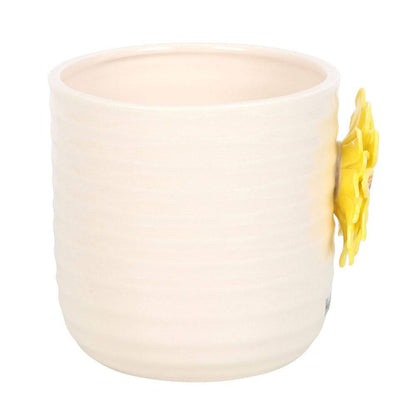 Hello Sunshine Beautiful Plant Pot with 3D Sunflower Pots & Planters Jones Home & Gifts Quirky Turkey Gifts
