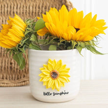 Hello Sunshine Beautiful Plant Pot with 3D Sunflower Pots & Planters Jones Home & Gifts Quirky Turkey Gifts