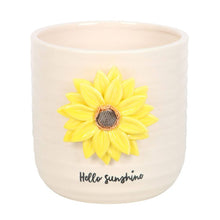 Hello Sunshine Beautiful Plant Pot with 3D Sunflower Pots & Planters Jones Home & Gifts Quirky Turkey Gifts