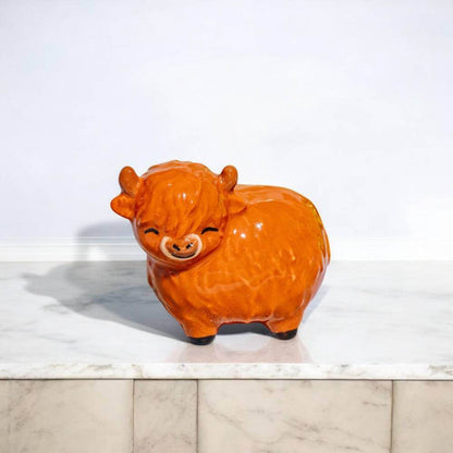 Highland Cow With Gift Box, Ideal Present, Teachers Thank You Gifts, Token Gift Home & Garden Sass and Belle Quirky Turkey Gifts