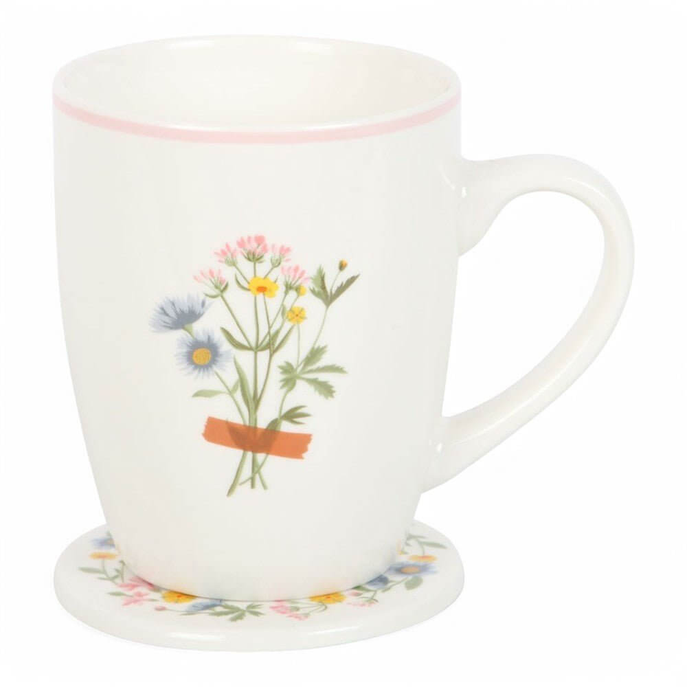 If Grandmas Were Flowers Floral Wild Flower Mug & Coaster Set Mugs & Cups Jones Home & Gifts Quirky Turkey Gifts
