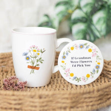 If Grandmas Were Flowers Floral Wild Flower Mug & Coaster Set Mugs & Cups Jones Home & Gifts Quirky Turkey Gifts